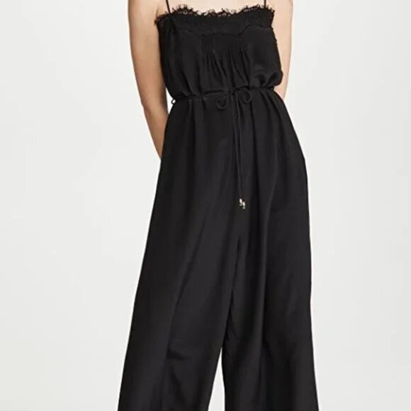 Zimmermann Pants - Zimmermann Black Lace Jumpsuit - Size 8/10